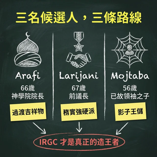 三名候選人，三條路線