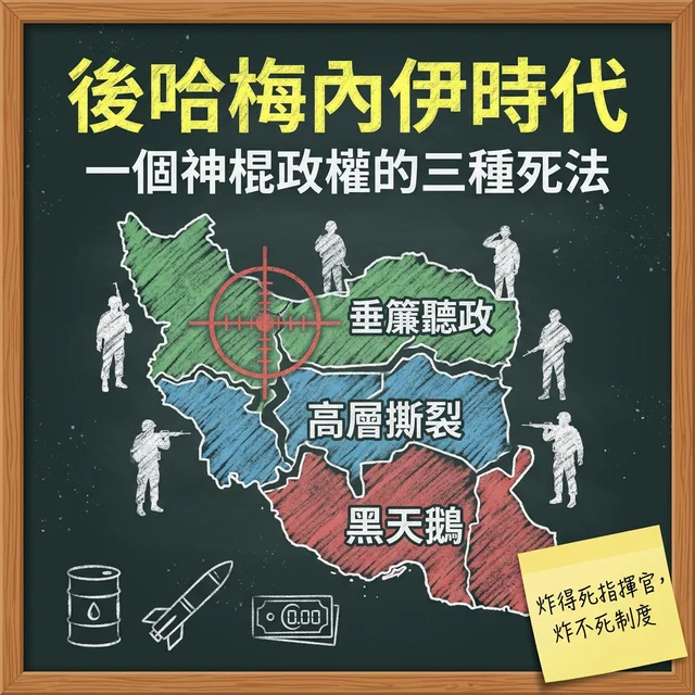 後哈梅內伊時代：一個神棍政權的三種死法